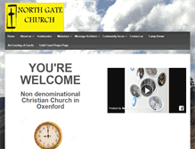 Tablet Screenshot of northgatechurch.com.au